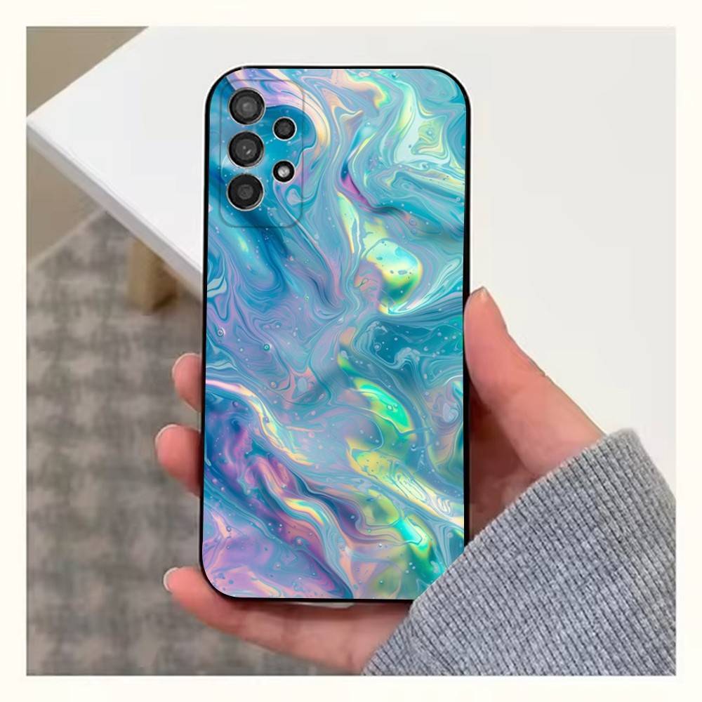 Rainbow Holographic Case For Samsung S22,S25,S20,S10,Plus,Ultra,S24,S23,FE,S21,S9,Lite,Soft Silicone Black