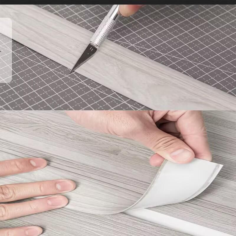 Threshold Strip, Flat Buckle: Wood Floor Finishing & Seam Edge Decorative, Glue-Free, Self-Adhesive Separator for Doorways.