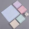 3Pcs 40x40cm Solid Color Plain Women Handkerchiefs Pocket Hankies Soft Cotton Sweat Square Towels Tea Party Favors