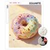 Framed Pearl Painting Kit Rainbow Donut Bead Canvas Art Creative Leisure Craft Home Decoration Handmade DIY Wall Decor Gift For Adults