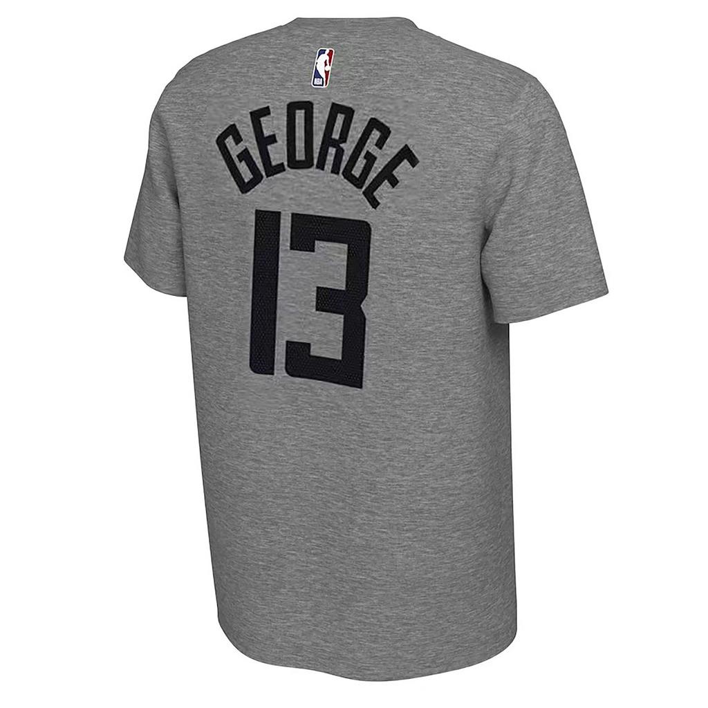 Nike X NBA Collaboration Logo Letter Crew Neck Short Sleeve T-Shirt Unisex Tops Gray 00038209XLP5