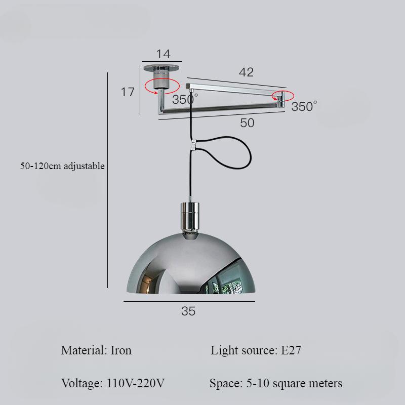Displacement Expansion Restaurant Pendant Lamp Bauhaus Living Room Bedroom Board Chandeliers Nordic Modern Home Decor LED Lights