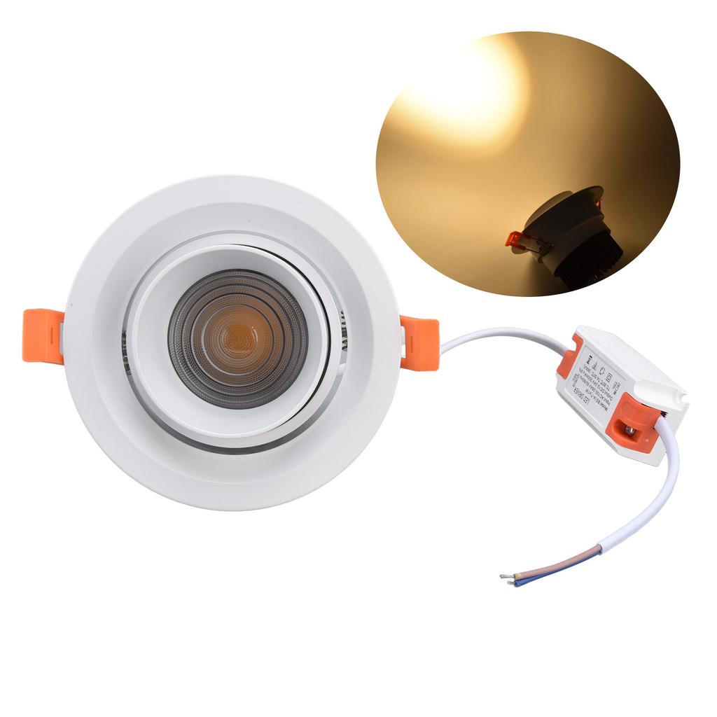 Recessed Lighting Adjustable Flexible Warm Color Temperature Embedded Installation Lights for