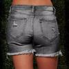 New Broken Holes Burlap Cow Large Size Boy Shorts Female Thin Denim Shorts