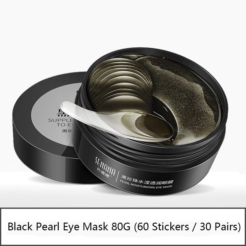 60 Stück Hydrogel-Patches Black Pearl Collagen Anti-Aging-Faltenpflege Augenmaske Gel-Patch Entfernen Sie Augenringe