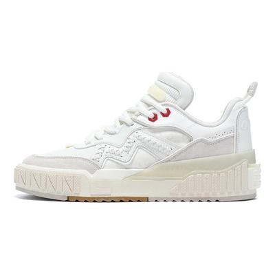 Li Ning 001 Unblock Non-Slip Wear-Resistant Low-Top Skate Shoes Men Sneakers Cloud-White Pearl-White AGCT001-1