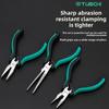 Damaly, Mini Pliers, Set of Pointed Nose Pliers, 5 Inch Curved Nose Pliers, Oblique Mouth Pliers, Hand Pliers Set Bagged