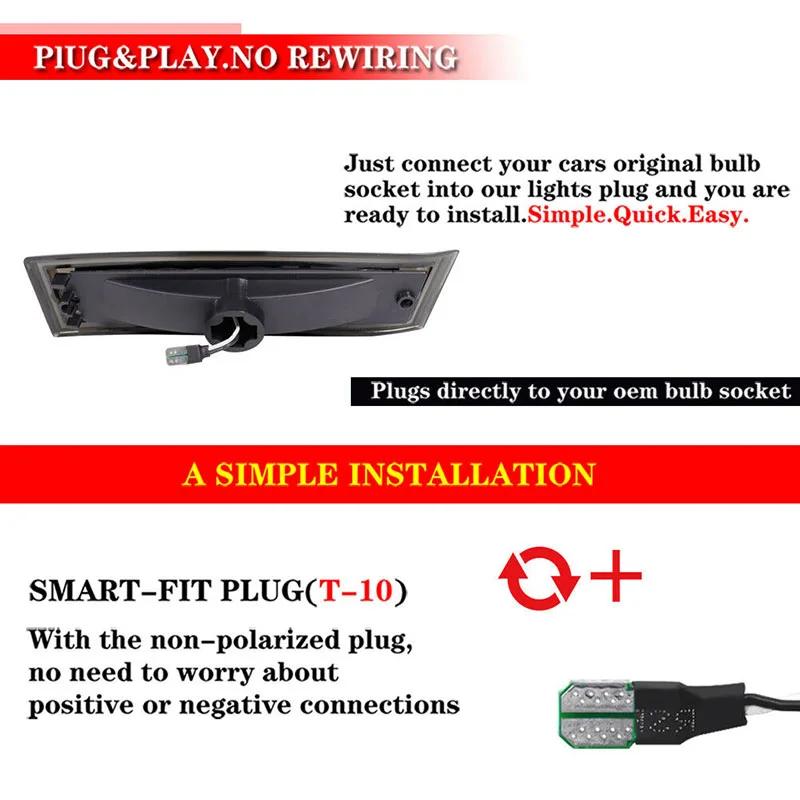 1 Pair Car Exterior LED Front Side Marker Lights Warning Lamp Turn Signal Lens For GMC SUBURBAN JIMMY PICKUP CHEVROLET SUBURBAN