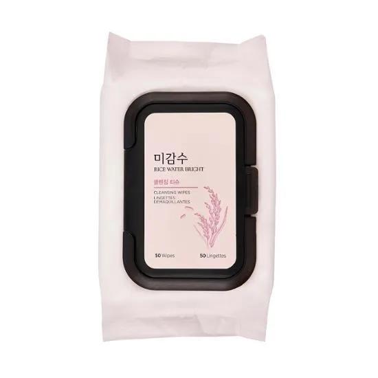 THE FACE SHOP Rice Water Bright Cleansing Wipes 50 Sheets
