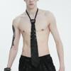 Metal Skull Ripped Hole Punk Neck Tie Men Women Gothic Vintage Hip Hop Rock Necktie Man Gifts Accesorios