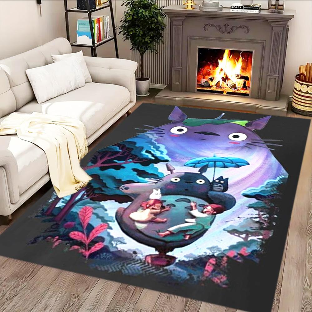 My Neighbor Totoro Fantasy for Living Room Rug, Bedroom, Study Room, Hallway Decoration, Perfect for Home Decoration or Holiday Gifts