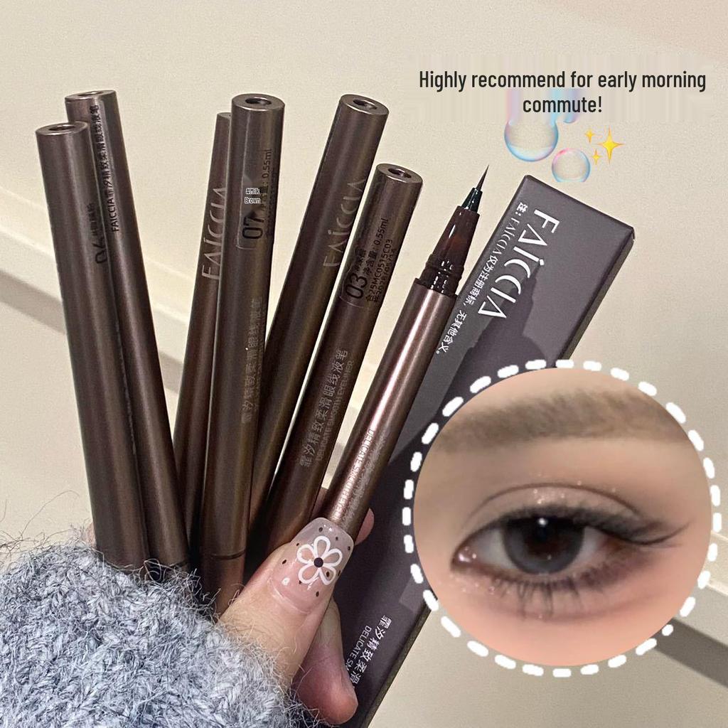 FAICCIA Ultra-Fine Waterproof Eyeliner Pen - Smudge-Proof, Quick-Drying, Professional Quality