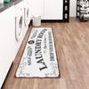 Rectangle Laundry Floor Mat Waterproof Laundry Rug Skin Friendly Laundry Carpet  Home Decor