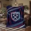 West Ham United Football Print Flannel Blanket Soft Warm Sofa Bed Throw Blanket For Home Office Bedroom