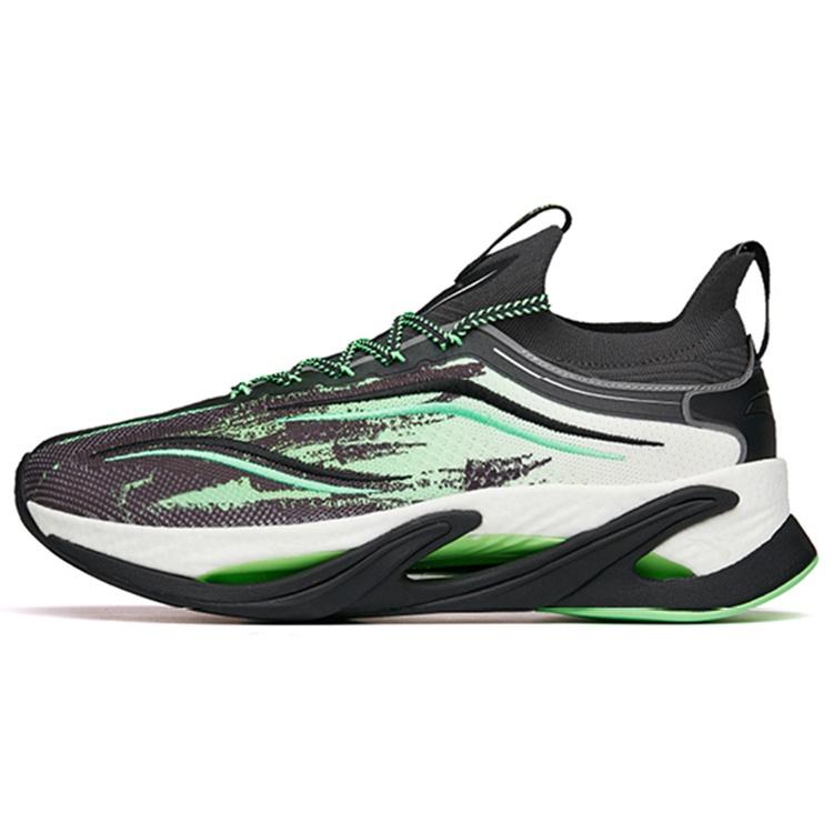 ANTA Keep Moving Pro Running Shoes Black Green Men s 112145596-6 EU 40.5