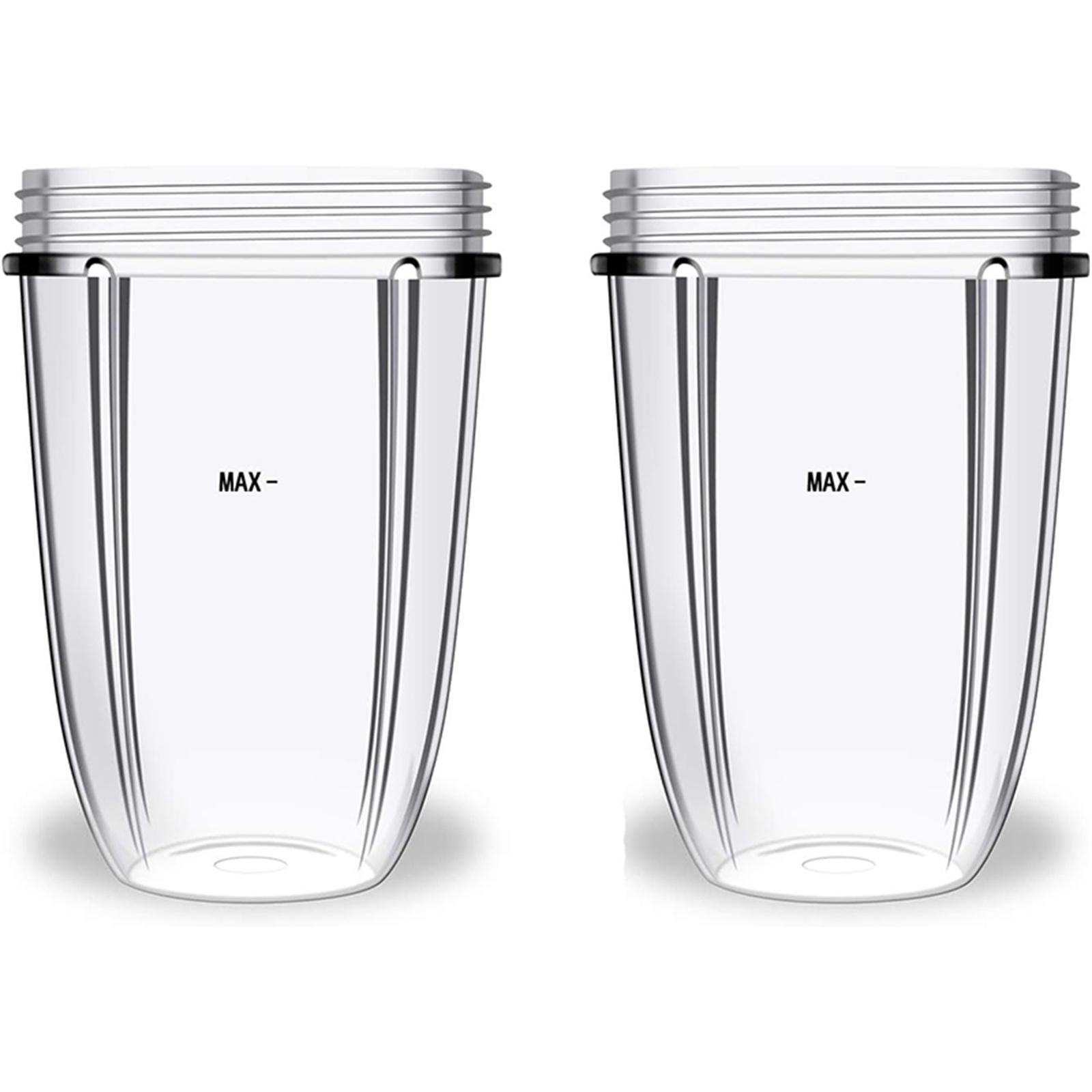 2Pieces Juicer Cups Replacement Parts for NB600W 900W 18OZ Clear Mugs Blender Juicer Mixer Blender Cups Accessories 1