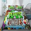 Hot Sale Exquisite 3D Plants Vs Zombies Wallpaper Gamer Printing Bedding Set Duvet Cover Comforter Bed Adult Youth Girls Gift