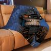 New Monster Truck Blanket Cartoon Flannel Throw Blankets for All Season Kids Boys Track Bed Sofa Blanket