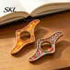 Eye-catching Glitter Bookmark Book Page Holder, Thumb Ring Holder for Reading, Smooth Edge Metal Opener Reading Accessory Students Readers