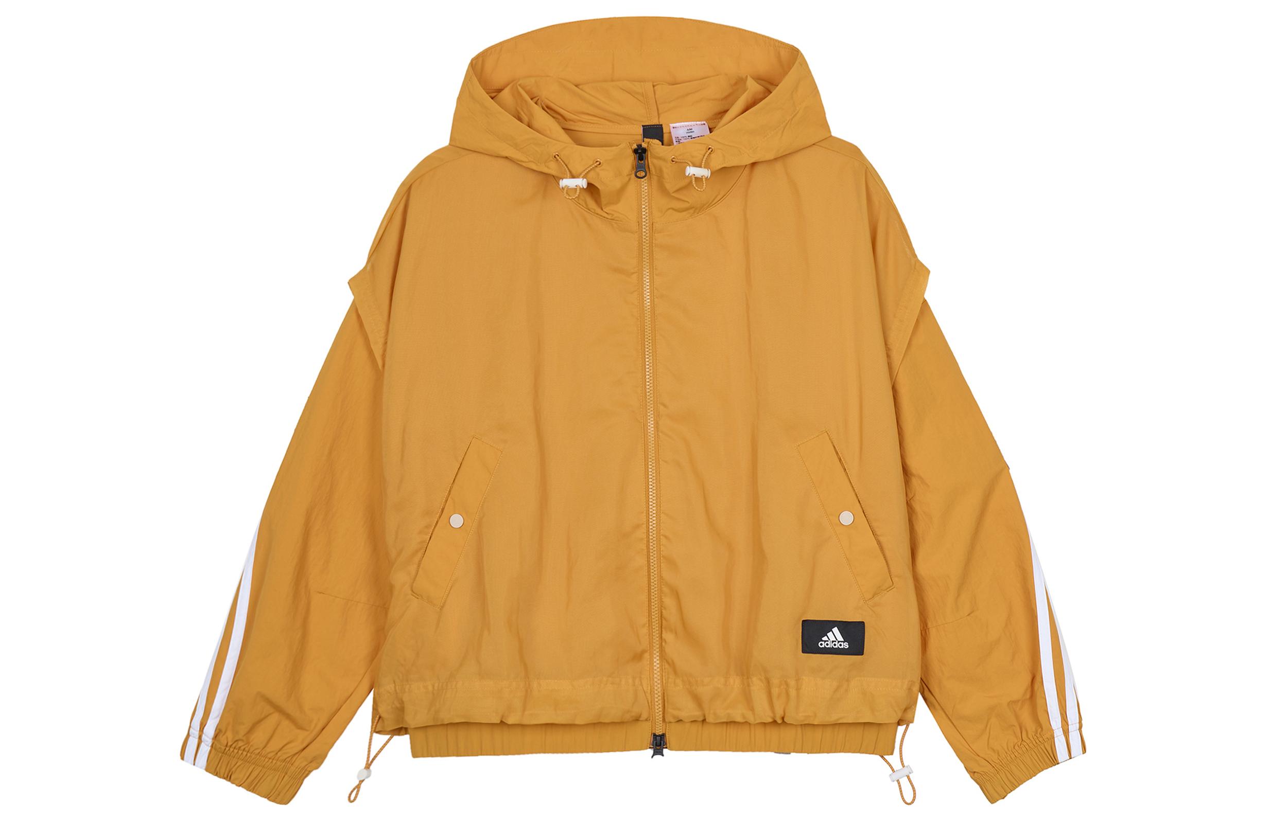 Adidas Jackets Women s Yellow Hooded Moderate Other HA0813 L