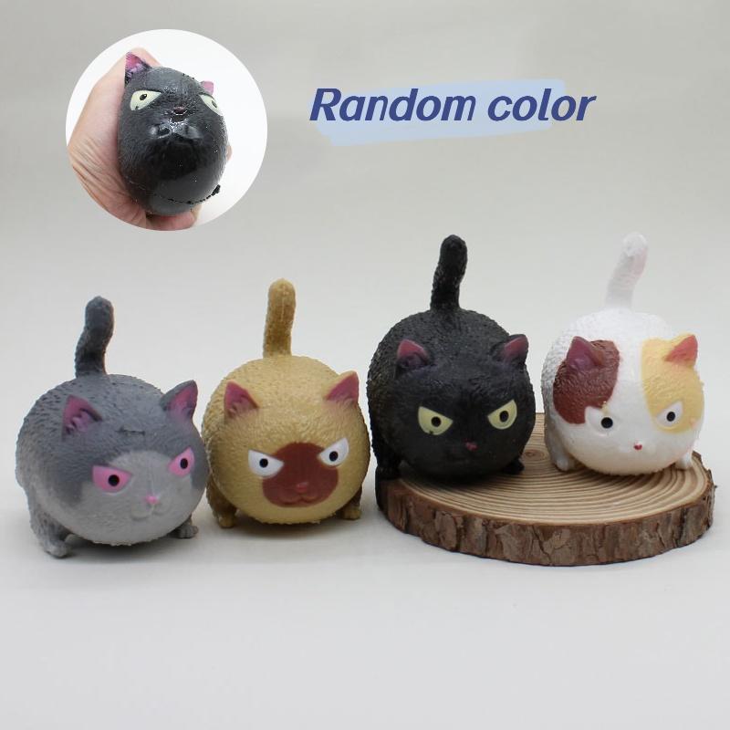 Angry Cat Squeeze Toy Stress Relief Toy For Children And Adults