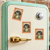 Fun Frog Fridge Magnets Mini Frog Art Photo Frame Fridge Magnets Artistic Photo Framed Decoration for Refrigerators or Boards