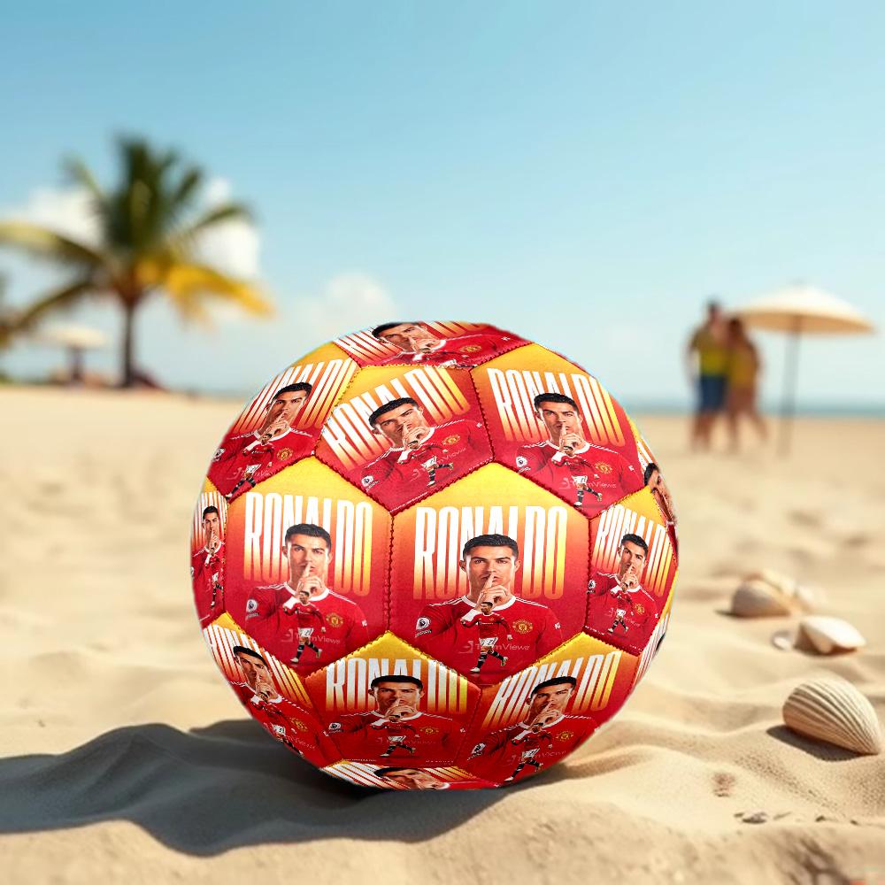 Cristiano Ronaldo Size 5 Football High Elastic Soccer Ball For Outdoor Competition Daily Training Play