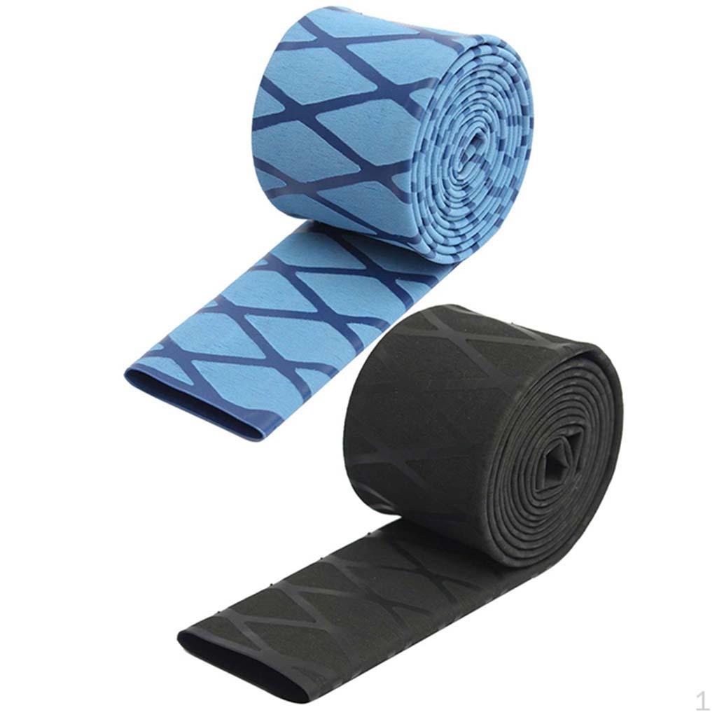 

2Pcs Portable Non-Slip Heat Shrink Tube Fishing Rod Racket Handle Sleeves