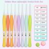 8Pcs Silicone Crochet Hooks Set 8 colors Soft Grip Crochet Hooks  Making Sweater
