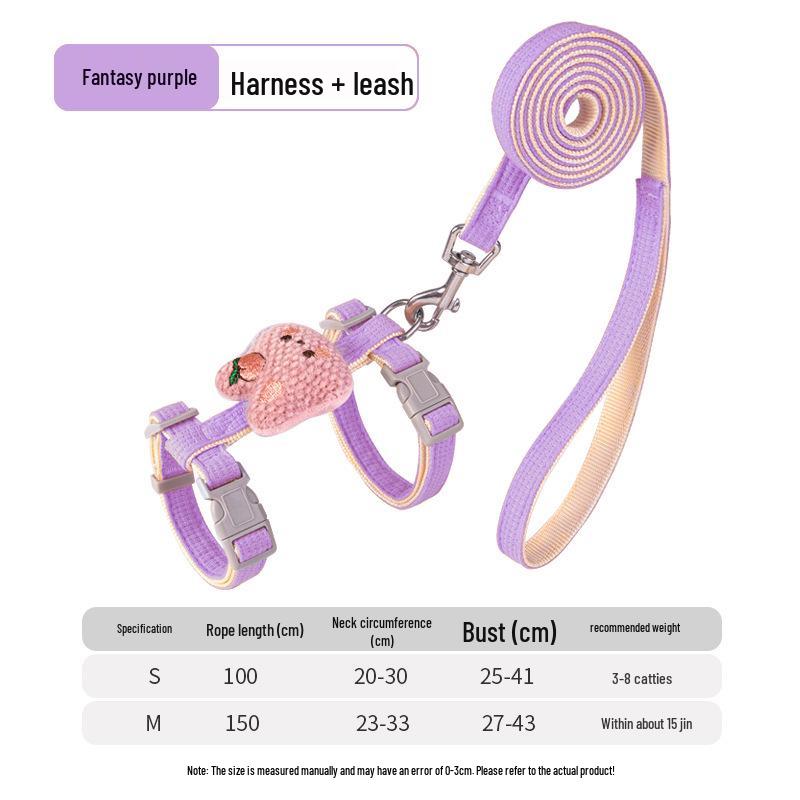 Little Bee Cat & Small Dog Harness and Leash Set