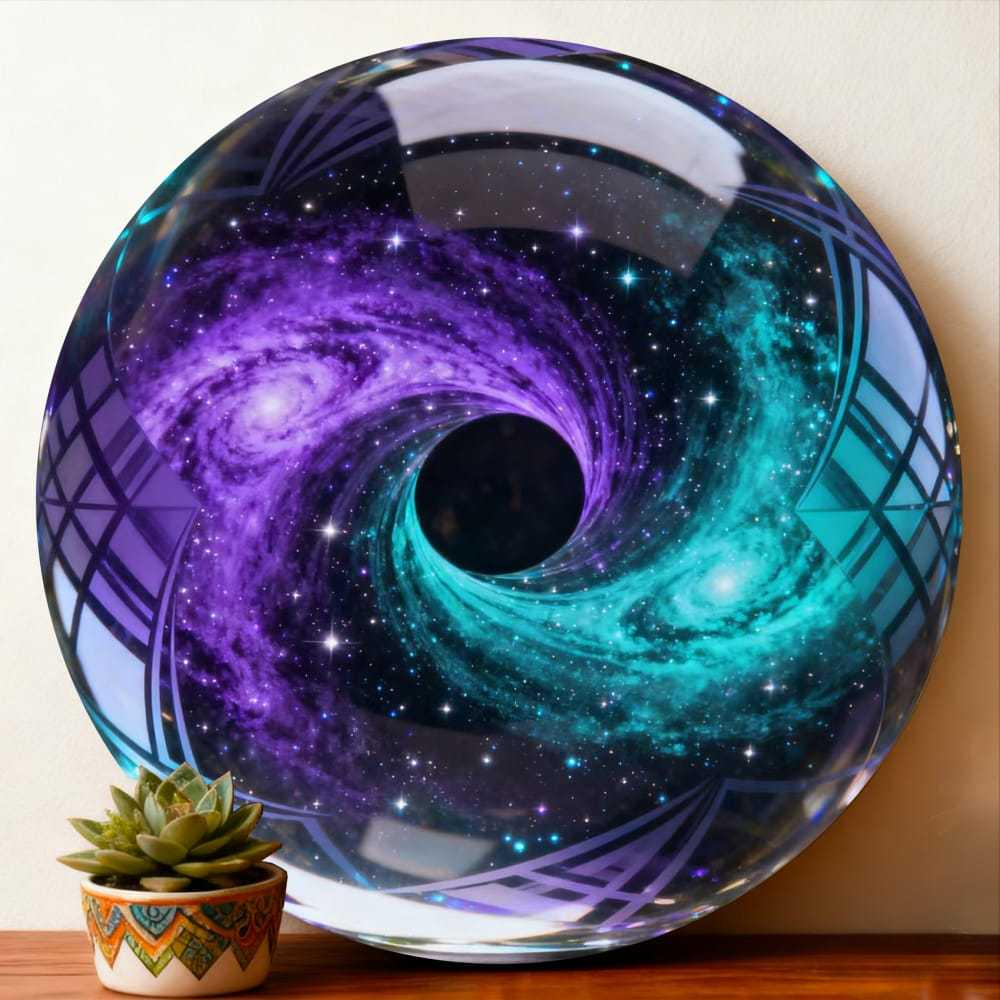 

JY Железное искусство Ретро Настенное украшение: Роскошная круглая тарелка с плоской печатью 20cm