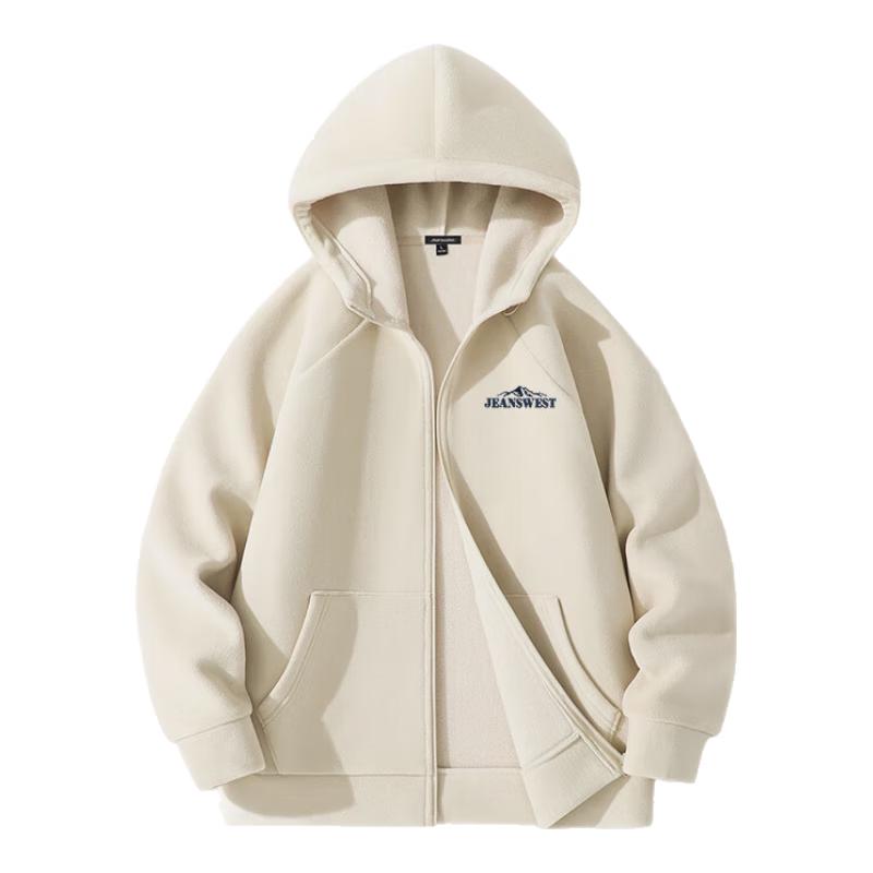 

Jeanswest Men s Fleece Lined Hooded Cardigan Jacket L