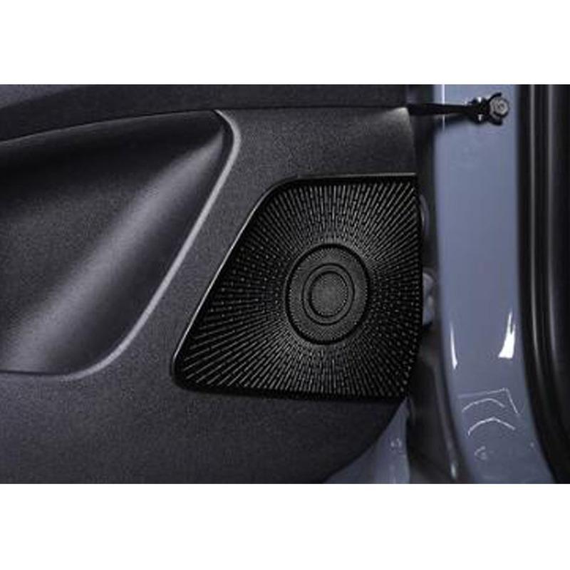 For Hyundai Elantra Avante Car Door Stick Stainless Steel Audio Speak Sound Cover Ring Circle Lamp Trim 4Pcs