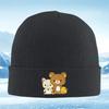 Bären und Küken zusammen süße Freunde Gestrickte Mütze Unisex Damen Unisex Beanie Pullover Mütze Winter Thermisch Warm Weihnachten Outdoor Rad