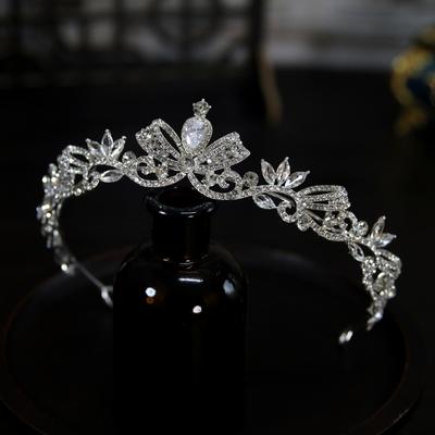 Korean New Style Exquisite Zircon Wedding Dress Bride Wedding Crown Tiara Crown Tiara Hair Accessories