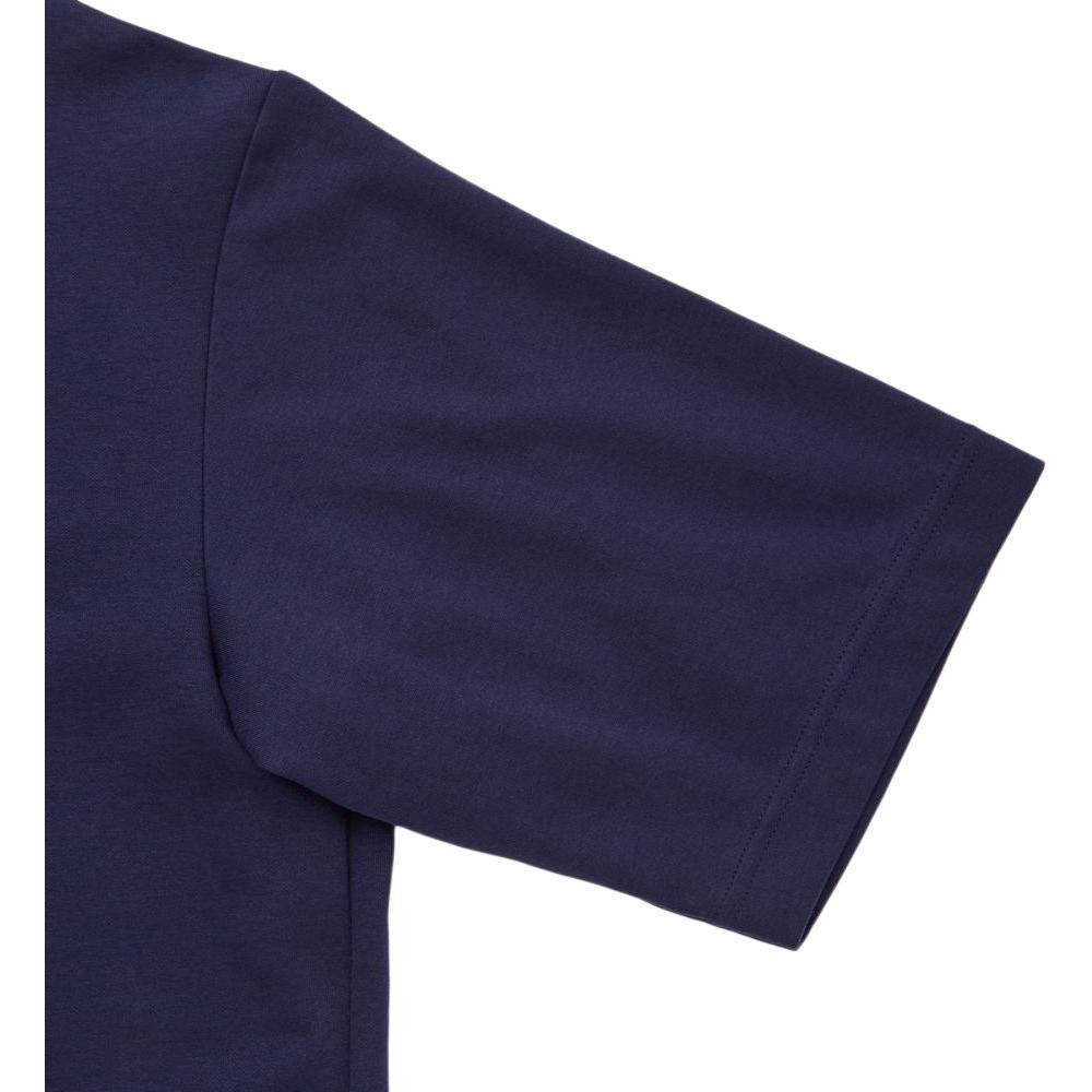 Uniqlo Camiseta de cuello redondo de corte holgado Unisex Tops Azul Marino 444999-69