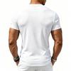 Men Breathable Quick Dry Elastic Solid Sports Fitness Casual Short Sleeve T Shirt