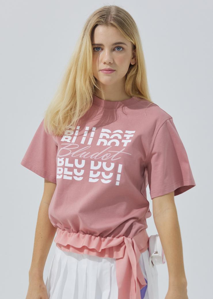 Blue Dot String Tape Point T-Shirt_Pk 85