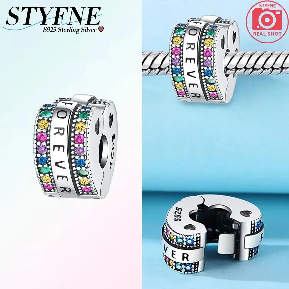 Exquisite Colored Zircon Cross Heart Love Original Copper Charms Beads Fit Bracelet Women Diy Fine Gifts Jewelry Accessory