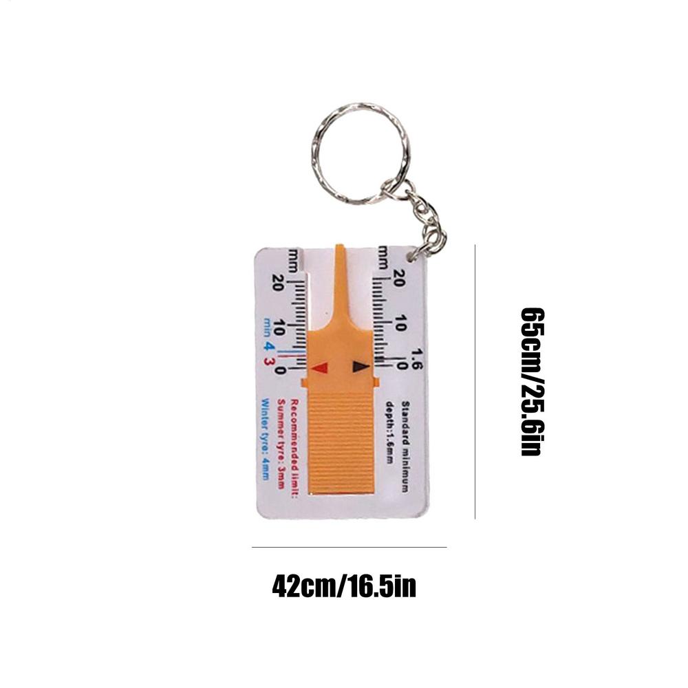 

Tire Depth Gauge Tool Professional Depth Gauge Easy Reading Tire Measure Thickness Ruler High Precision Tread Measurement Tool