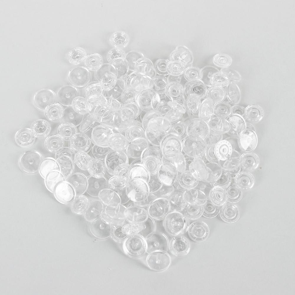 45sets(180pcs) Sewing Accessories Stud Scrapbooking Snap Buttons transparent Press Button Fasteners