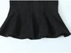2024 Winter Women's European & American Style Fashion: Simple Short Skirt & Bandeau Top