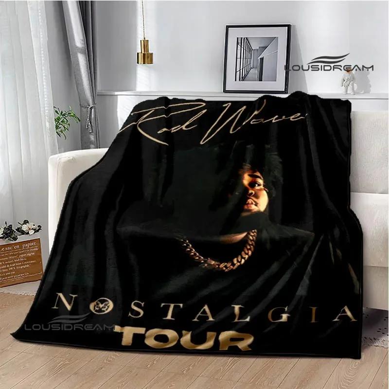 Rapper rod wave printed blanket Warm Flannel Blankets Soft and Comfortable blanket Home Travel Blanket bed linings Birthday Gift