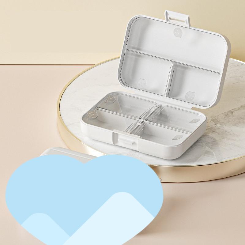 1PC Small Jewelry Storage Box Travel Simple Portable Ring Necklace Earrings Jewelry Grid Storage Box