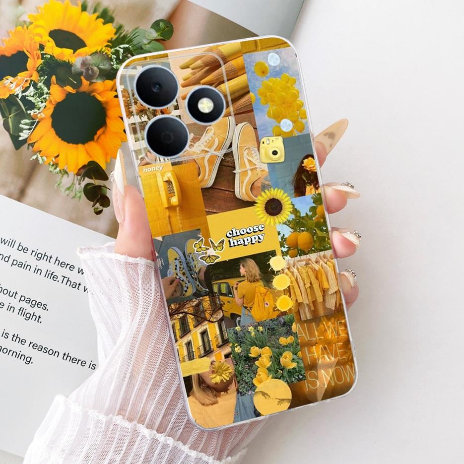 For Realme Note 80 4G Case RMX5388 Cute Cat Flowers Painted Cover Soft Silicone Case For Realme Note 80 Note80 Back Cover Fundas