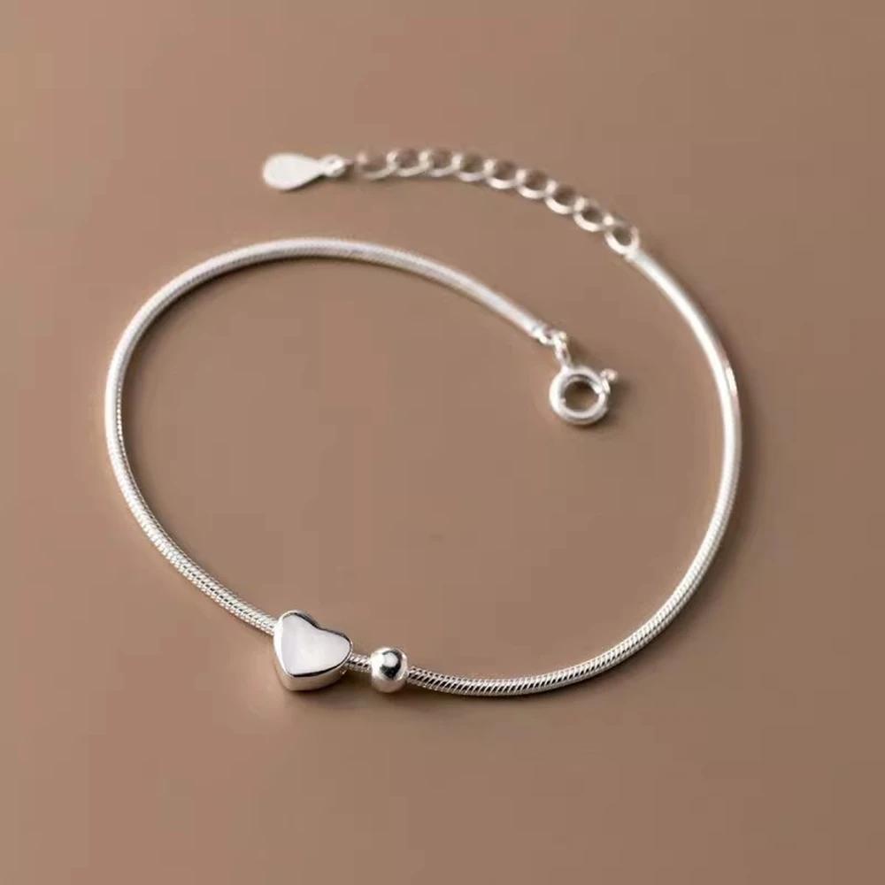 

2025 Новый тренд Медный посеребренный Браслет-цепочка Любовь-Змея Подарок на День святого Валентина Женский элегантный высококачественный браслет Подарок 21cm серебряный