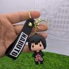 Naruto Keychain Fashion Jewelry Cartoon Cute Figure PVC Keyring Uzumaki Kakashi Action Figures for Men Women Bag Pendant
