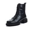 Leder Martin Stiefel 2025 neu Herbst und Winter Britischer Stil Retro Plateau Kurze Stiefel Kinder Mittelhoher Schaft Damenschuhe Mode