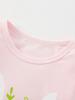 Cartoon Rabbit Print Girls' Long-Sleeved T-shirt - Autumn/Winter Collection