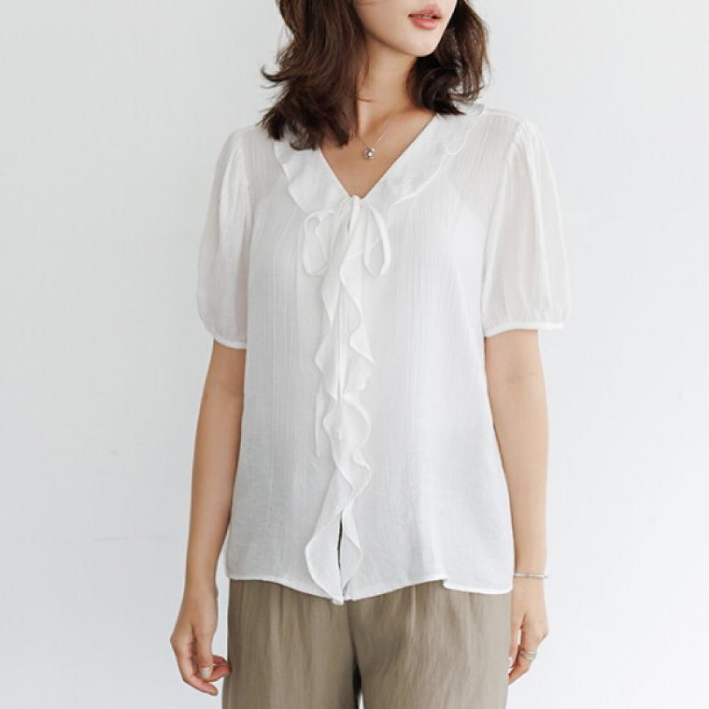 Dedra Women S Hobin Ruffle blouSe Summer Tbf3337